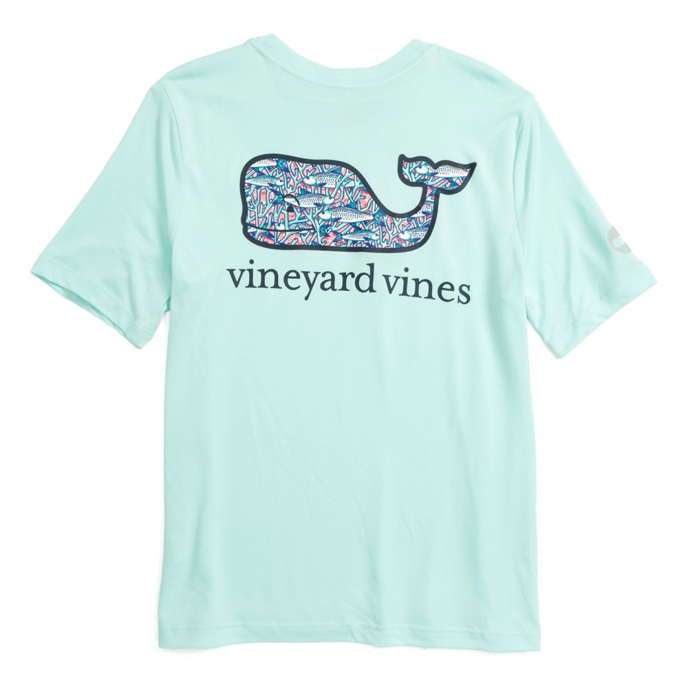 teal vineyard vines shirt